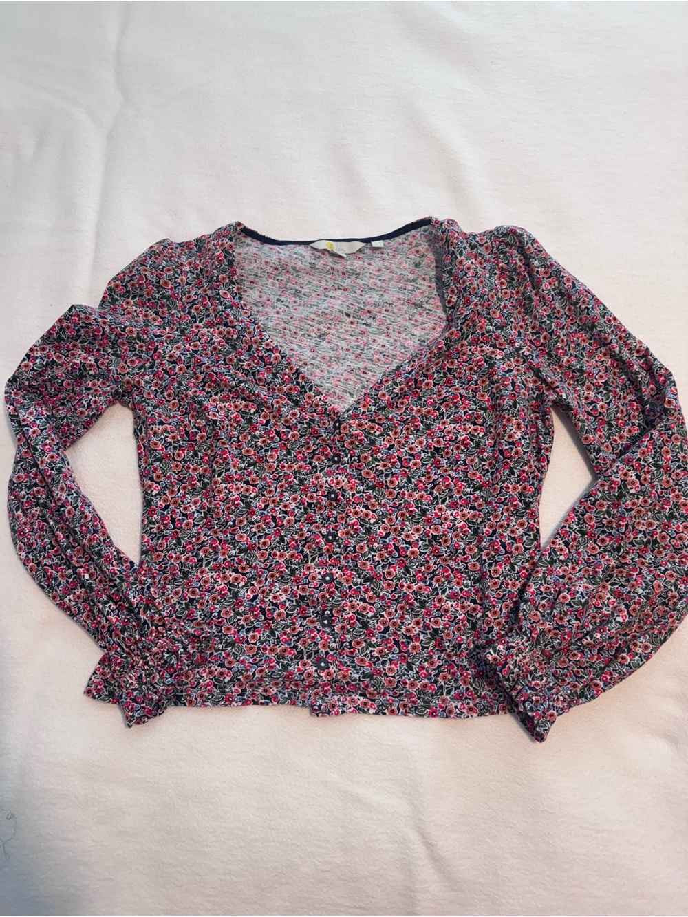 Boden floral long-sleeve shirt
